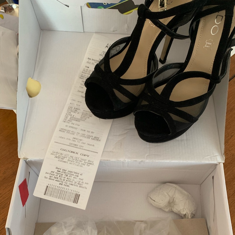 Aldo black heels